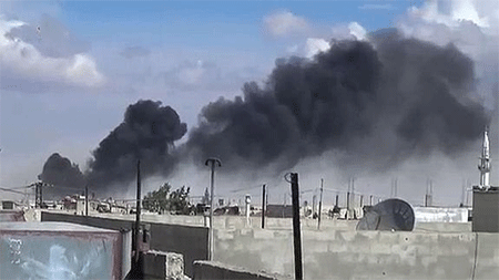 la aviación rusa bombardeó el feudo de Daesh en Raqqa La aviación rusa realiza 55 bombardeos contra Daesh en Siria